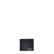 Black woven leather cardholder Baldinini , Black , Heren