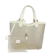 Pre-owned Leather louis-vuitton-bags Louis Vuitton Vintage , White , D...