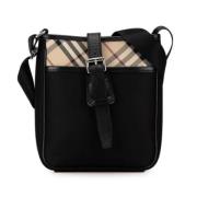 Pre-owned Nylon shoulder-bags Burberry Vintage , Black , Dames