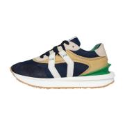 Navy Blue Waterfall Sneakers Mikakus Barcelona , Multicolor , Heren