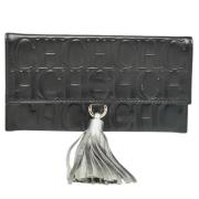 Pre-owned Leather clutches Carolina Herrera Pre-owned , Black , Dames