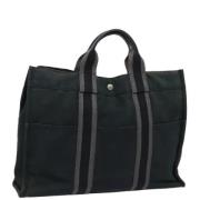 Pre-owned Canvas totes Hermès Vintage , Black , Dames