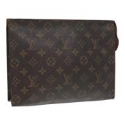 Pre-owned Canvas pouches Louis Vuitton Vintage , Brown , Dames