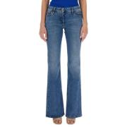 Flare Jeans voor moderne vrouwen Off White , Blue , Dames