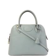 Pre-owned Canvas handbags Hermès Vintage , Blue , Dames