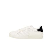 Witte Logo Sneakers voor Mannen Armani , White , Heren