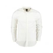 Elegante Overhemd met Lange Mouwen Armani , White , Heren