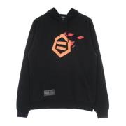 Zwarte Bladeren Logo Hoodie Stijlvol Dolly Noire , Black , Heren