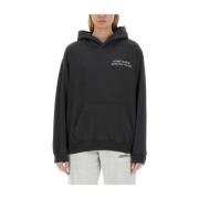 Logo Hoodie voor modebewuste vrouwen Sporty & Rich , Black , Dames