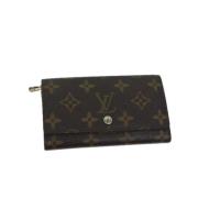 Pre-owned Coated canvas wallets Louis Vuitton Vintage , Brown , Dames