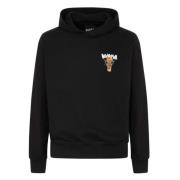 Zwarte hoodie met capuchon Disclaimer , Black , Heren