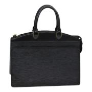 Pre-owned Leather louis-vuitton-bags Louis Vuitton Vintage , Black , D...