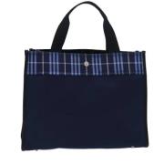 Pre-owned Nylon shoulder-bags Burberry Vintage , Blue , Dames