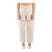 Ivory Straight Leg Pants Isabel Marant Étoile , White , Dames