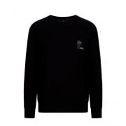 Casual Stijl Sweater Exchange Armani , Black , Heren