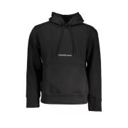 Monochrome hoodie met elegant ontwerp Calvin Klein , Black , Heren