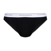 Slips met logo Dsquared2 , Black , Dames