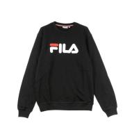 Zwarte Crewneck Sweatshirt met Lange Mouwen Fila , Black , Heren