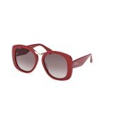 Gradient Smoke zonnebril in Bordeaux montuur Max Mara , Red , Dames