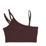 Moderne Crop Top Earth/plum Eclipse Nike , Brown , Dames