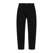 Jeans met toelopende pijpen Halfboy , Black , Dames