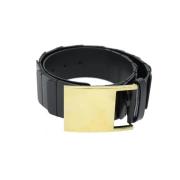 Pre-owned Leather belts Gucci Vintage , Black , Dames