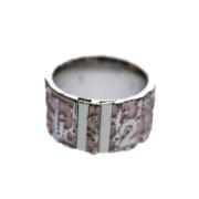 Pre-owned Metal rings Dior Vintage , Gray , Dames