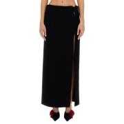 Elegante wollen maxi-rok Magda Butrym , Black , Dames