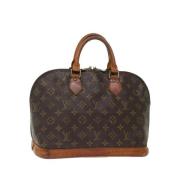 Pre-owned Canvas handbags Louis Vuitton Vintage , Brown , Dames