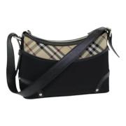 Pre-owned Fabric shoulder-bags Burberry Vintage , Black , Dames