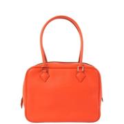 Pre-owned Canvas handbags Hermès Vintage , Orange , Dames