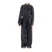 Zwarte Lyocell Jumpsuit Isabel Marant Étoile , Black , Dames