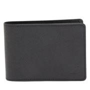 Pre-owned Leather wallets Louis Vuitton Vintage , Black , Heren