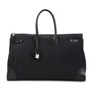 Moderne Leren Duffle Tas Saint Laurent , Black , Heren