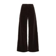 Zwarte Wijde Broek voor Moderne Vrouw Mother , Black , Dames