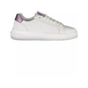 Stijlvolle witte vetersneakers met logodetail Calvin Klein , White , H...