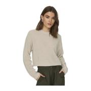 Round-neck Knitwear Only , Beige , Dames