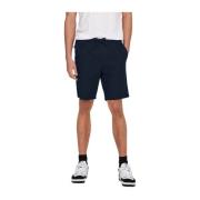 Casual linnen shorts voor heren Only & Sons , Blue , Heren