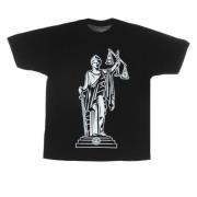 Justice Print Tee Zwart Korte Mouw Obey , Black , Heren