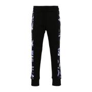 Zwarte sweatpants voor mannen Versace Jeans Couture , Black , Heren