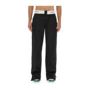 Rechte Katoenen Chino Broek Palm Angels , Black , Heren