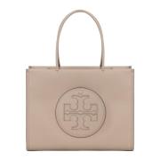 Logo-Appliqué Kleine Tote Tas Tory Burch , Beige , Dames