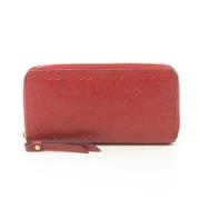 Pre-owned Leather wallets Louis Vuitton Vintage , Red , Dames