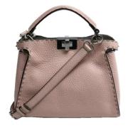 Pre-owned Leather handbags Fendi Vintage , Pink , Dames