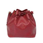 Pre-owned Leather louis-vuitton-bags Louis Vuitton Vintage , Red , Dam...