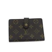 Pre-owned Coated canvas wallets Louis Vuitton Vintage , Brown , Dames