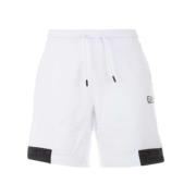 Shorts met Logo Streep Ontwerp Armani , White , Heren