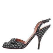 Pre-owned Raffia sandals Alaïa Pre-owned , Black , Dames