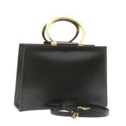 Pre-owned Leather handbags Celine Vintage , Black , Dames