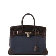 Pre-owned Denim handbags Hermès Vintage , Blue , Dames